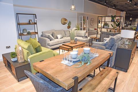 Styled homewares in store at Next department store in Atria Watford